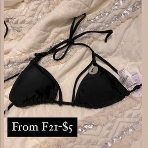 Black F21 bikini top